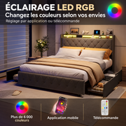 Sacha — LED RGB à couleurs réglables par application mobile ou télécommande